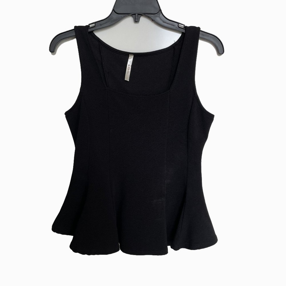 Manit Black Peplum Top